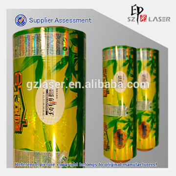 15 micron pet holographic lamination film with printing effect